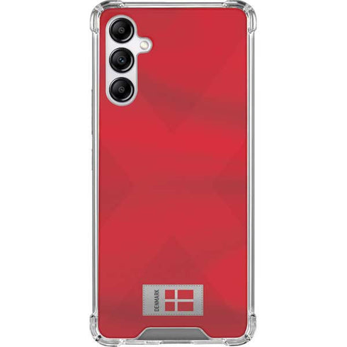 Denmark Soccer Flag Galaxy A14 5G Clear Case